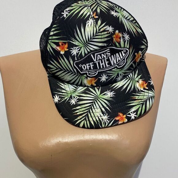 Vans Off The Walls Men's Tropical Print Mesh Net Back Trucker Cap - Picture 1 of 9